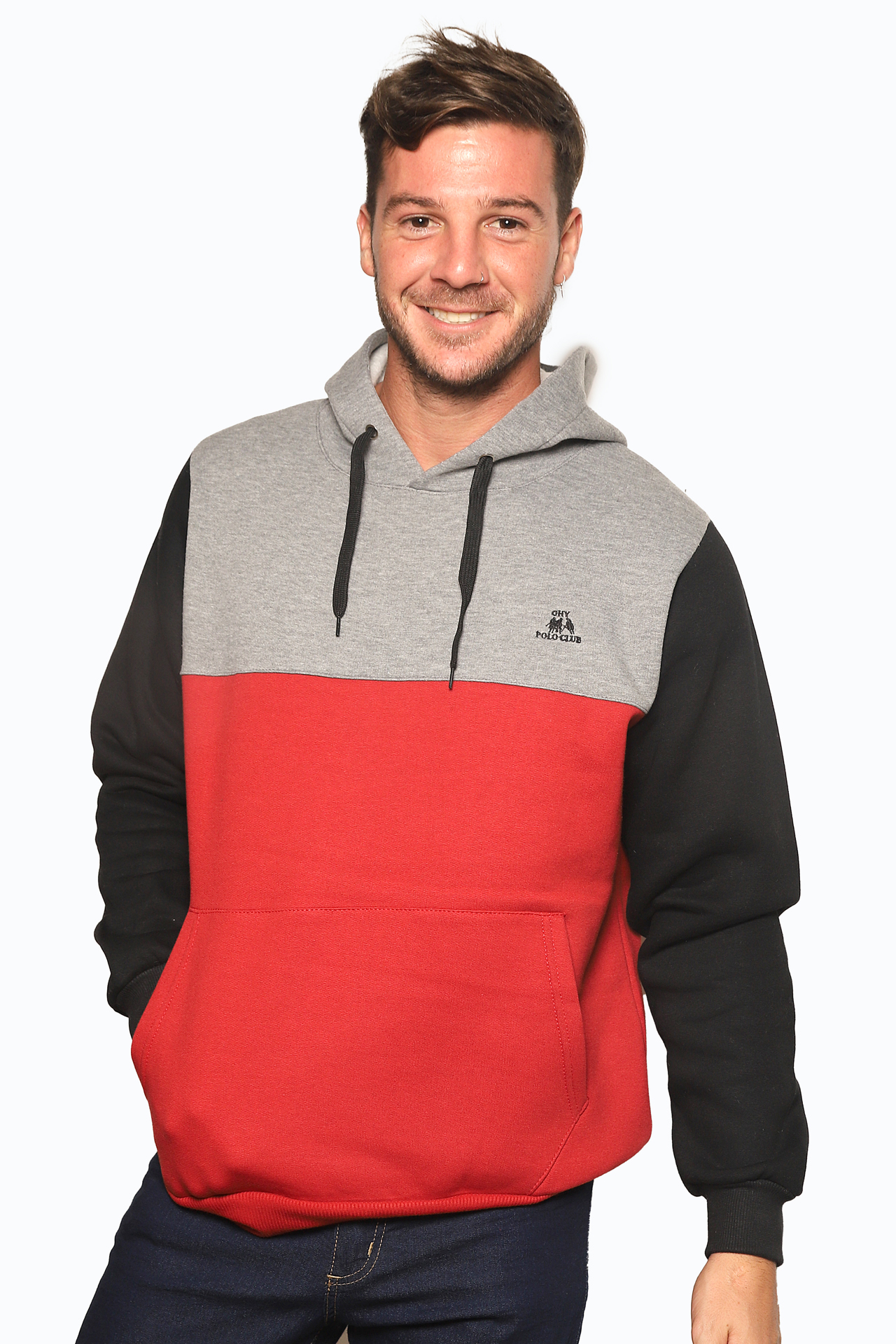 Buzo Capucha Premium 3 Tricolor